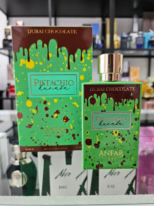 Dubai Chocolate Pistachio Kunafa 2.7oz Extrait de Parfum by Anfar